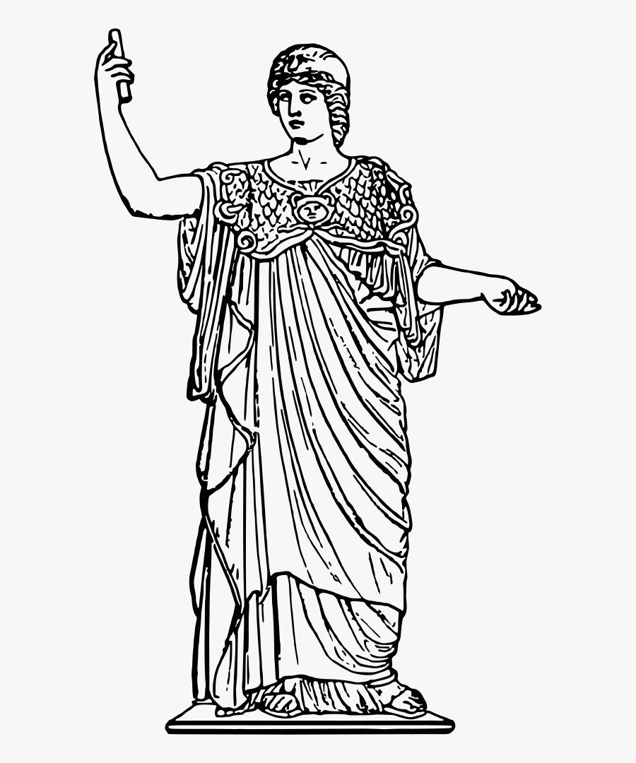 Athena Clipart Black And White, Transparent Clipart