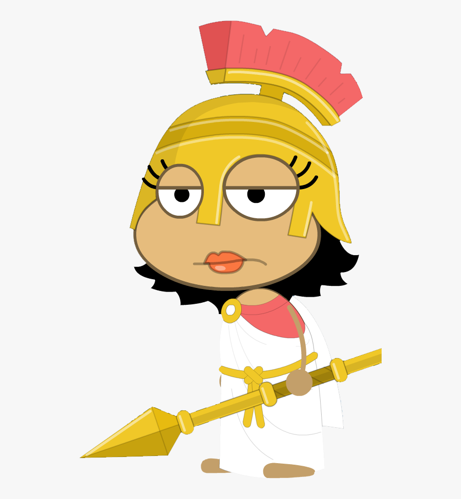 Athena Clip Art Png , Png Download - Cartoon Athena Greek God, Transparent Clipart