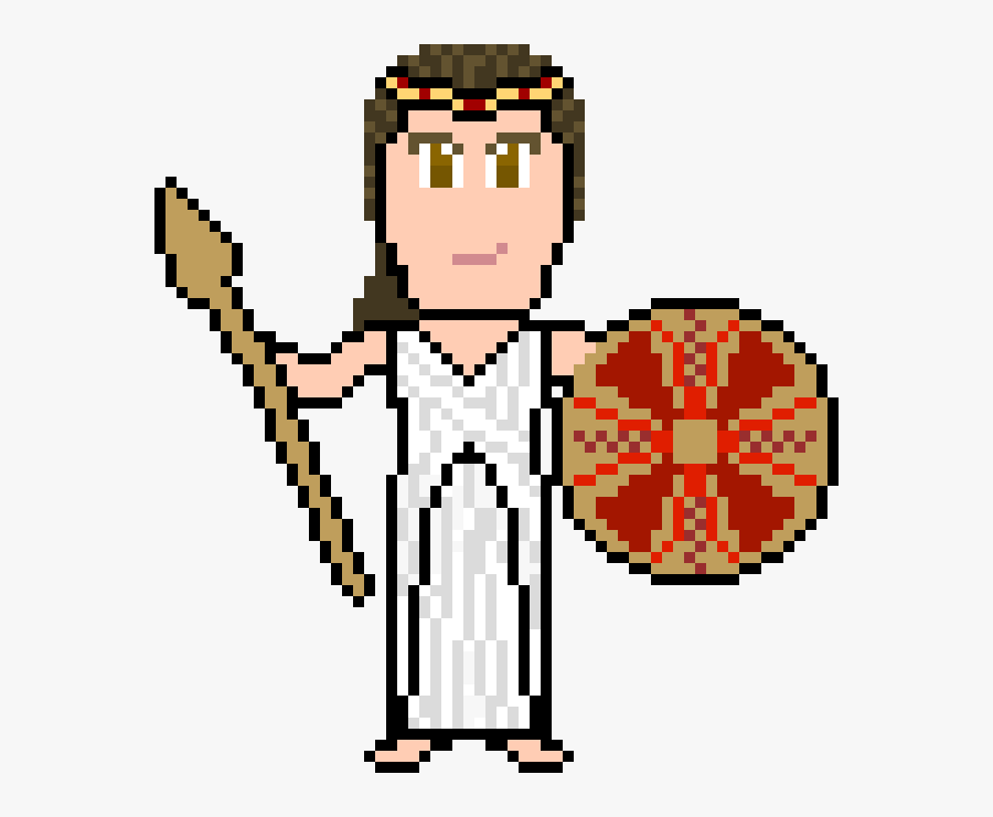 Pixel Art Athena - Athena Pixel Art, Transparent Clipart
