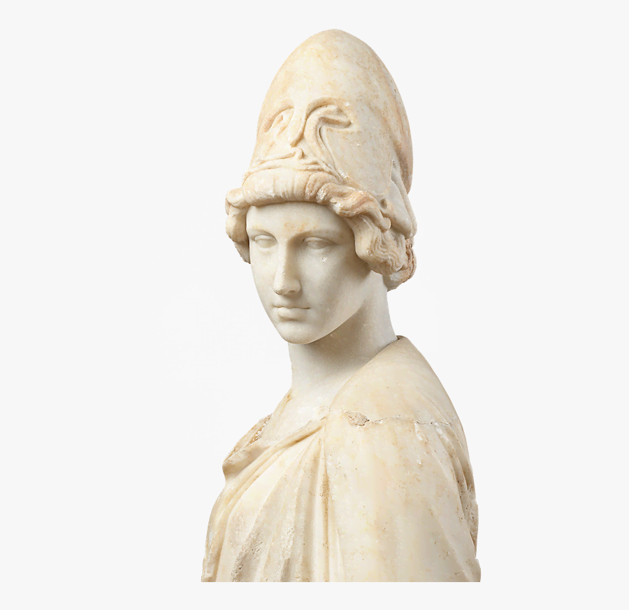 Transparent Athena Goddess Clipart - Athena Statue Transparent Background, Transparent Clipart
