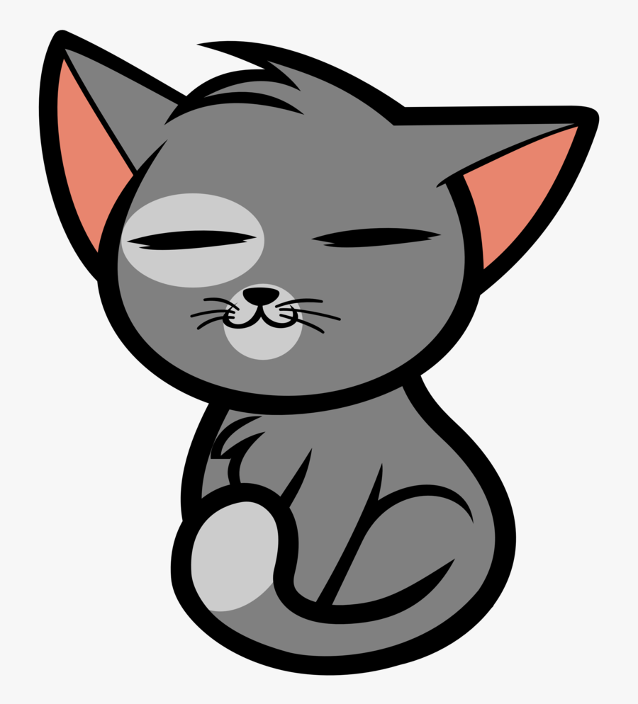 Trenya The Cute Sleeping Cat By Heroicbrony On Clipart - Cute Animated Cat Png, Transparent Clipart