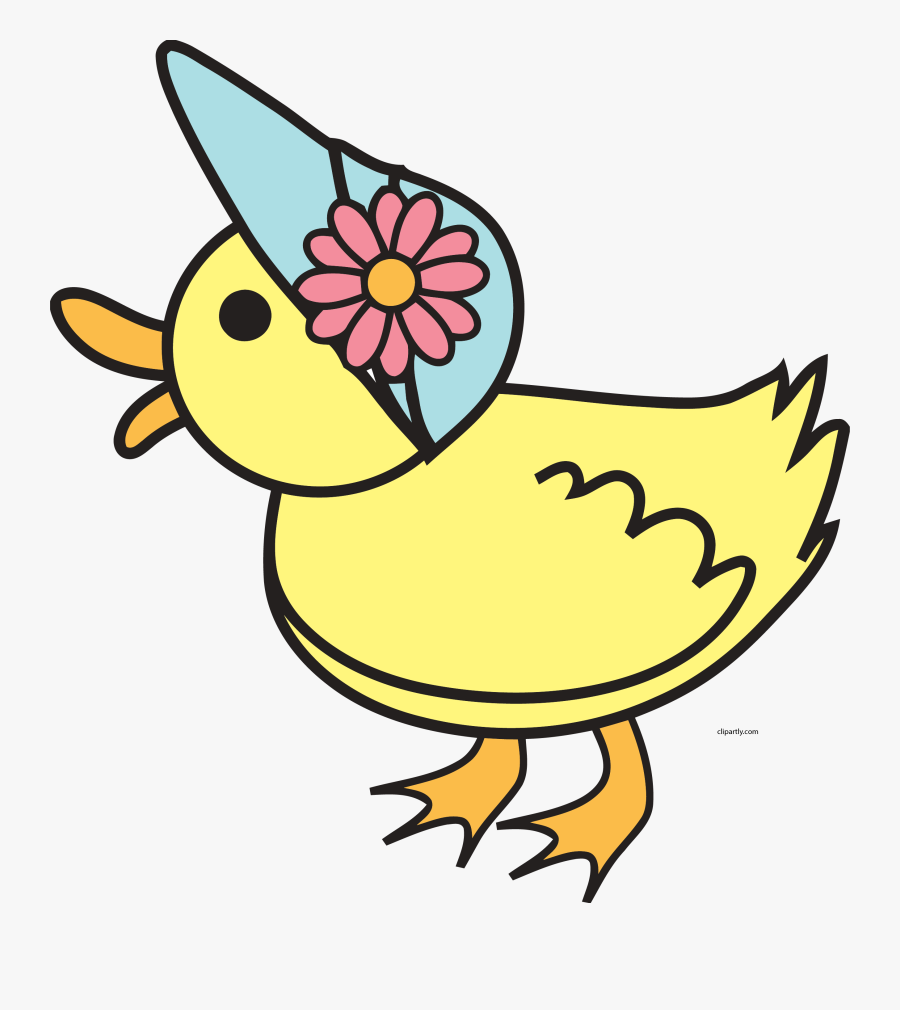 Girl Duck Baby Cute Clipart Png - Easter Duck Clipart, Transparent Clipart