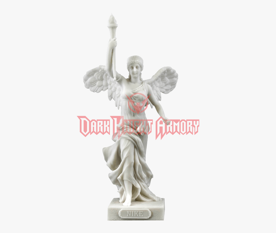 Clip Art Marble Raising Torch With - Statue, Transparent Clipart