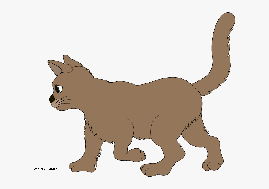 Brown Cat Sleeping Clip Art At Clker - Cat Yawns, Transparent Clipart