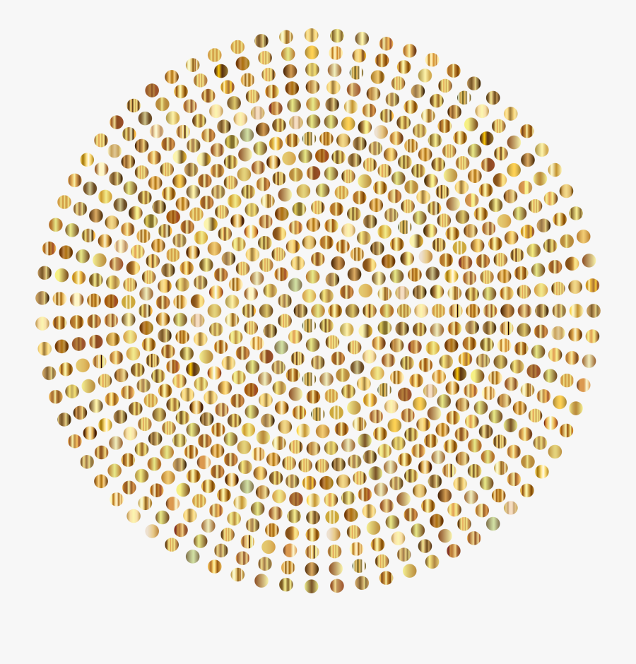 Dot Clipart Clear Background - Vector Halftone Dots Circle, Transparent Clipart