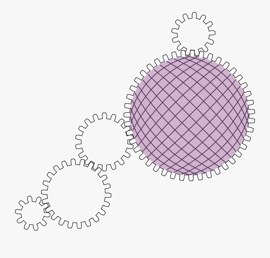 5 Cogs Clip Arts - Vr6 Maf Housing, Transparent Clipart