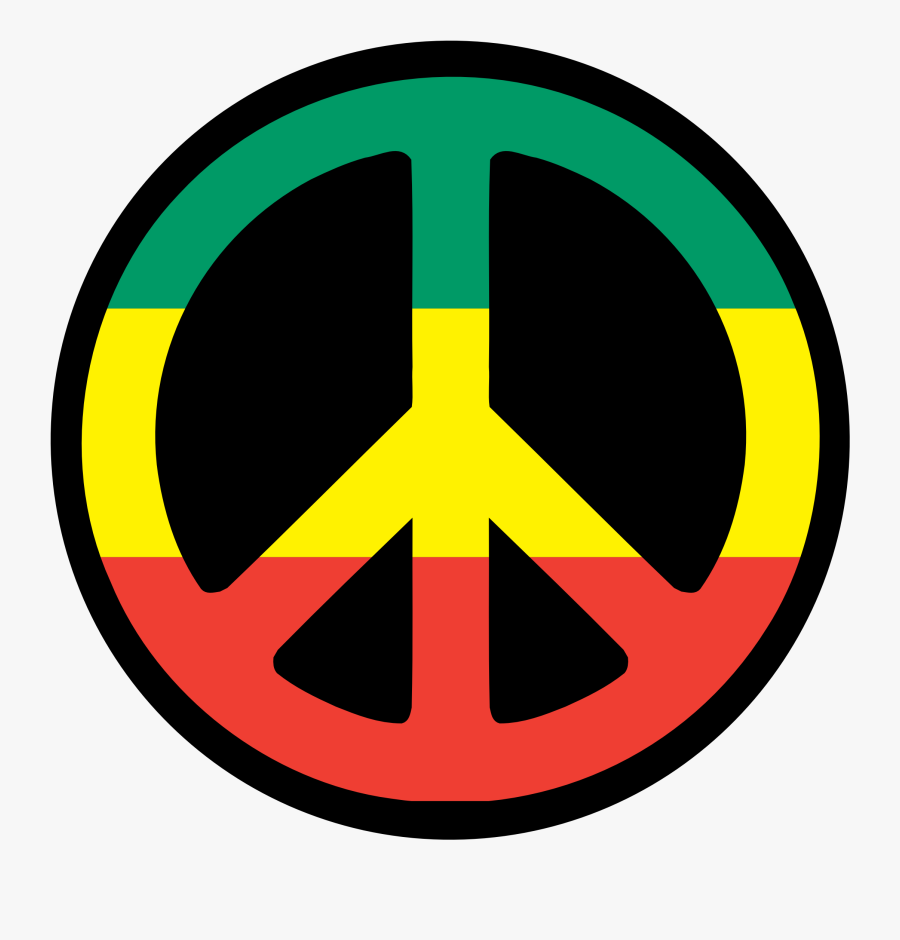 Peace Flags Peacesymbol - Peace Reggae, Transparent Clipart