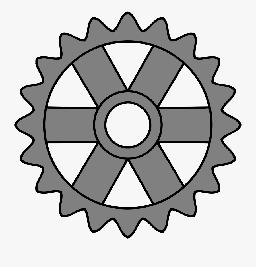 Tooth Gear With Rectangular - Piezas Vector, Transparent Clipart