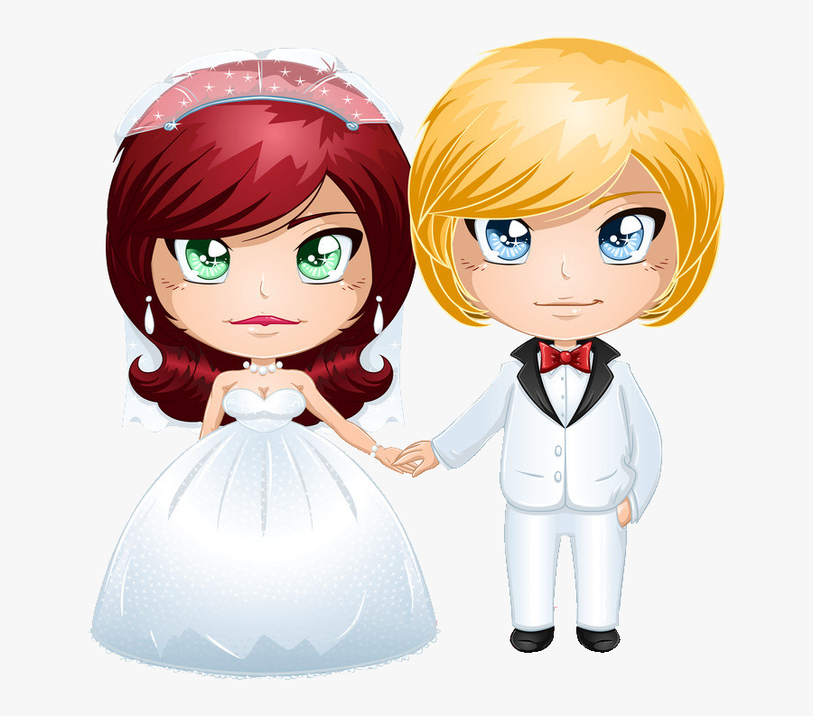 Transparent Schoolchildren Clipart - Lesbian Wedding Chibi, Transparent Clipart