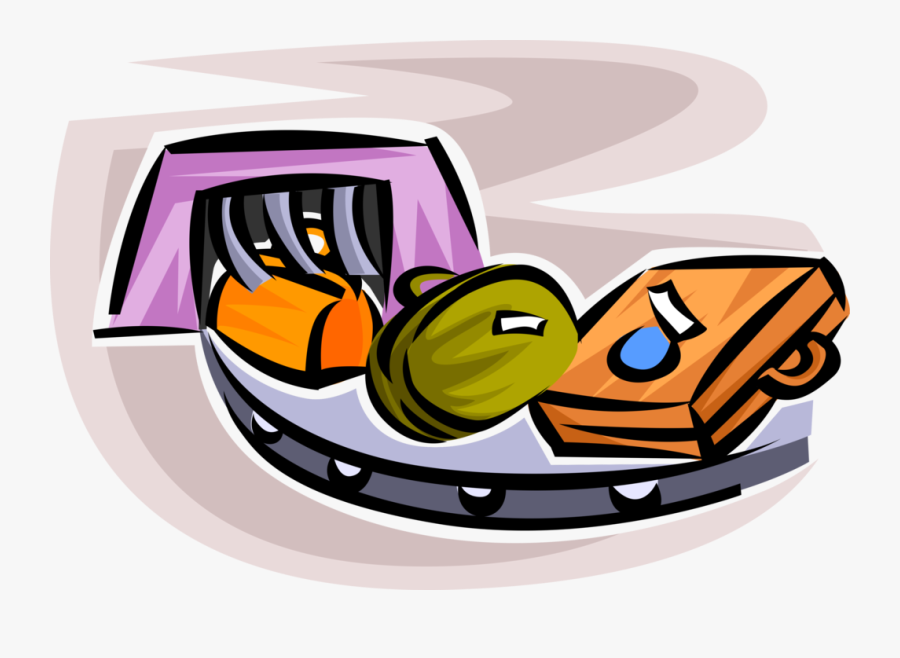 Vector Illustration Of Travel Luggage Suitcases On, Transparent Clipart