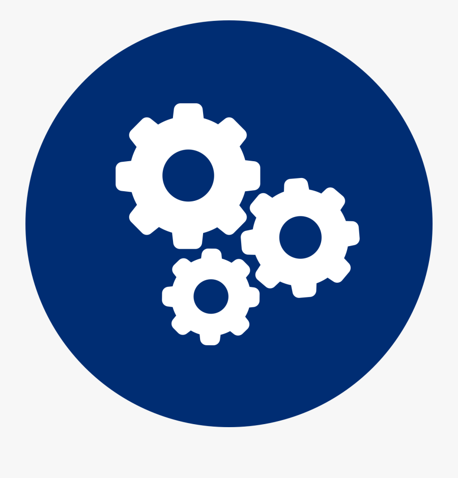 General Manufacturing - Circular Icon Gear, Transparent Clipart