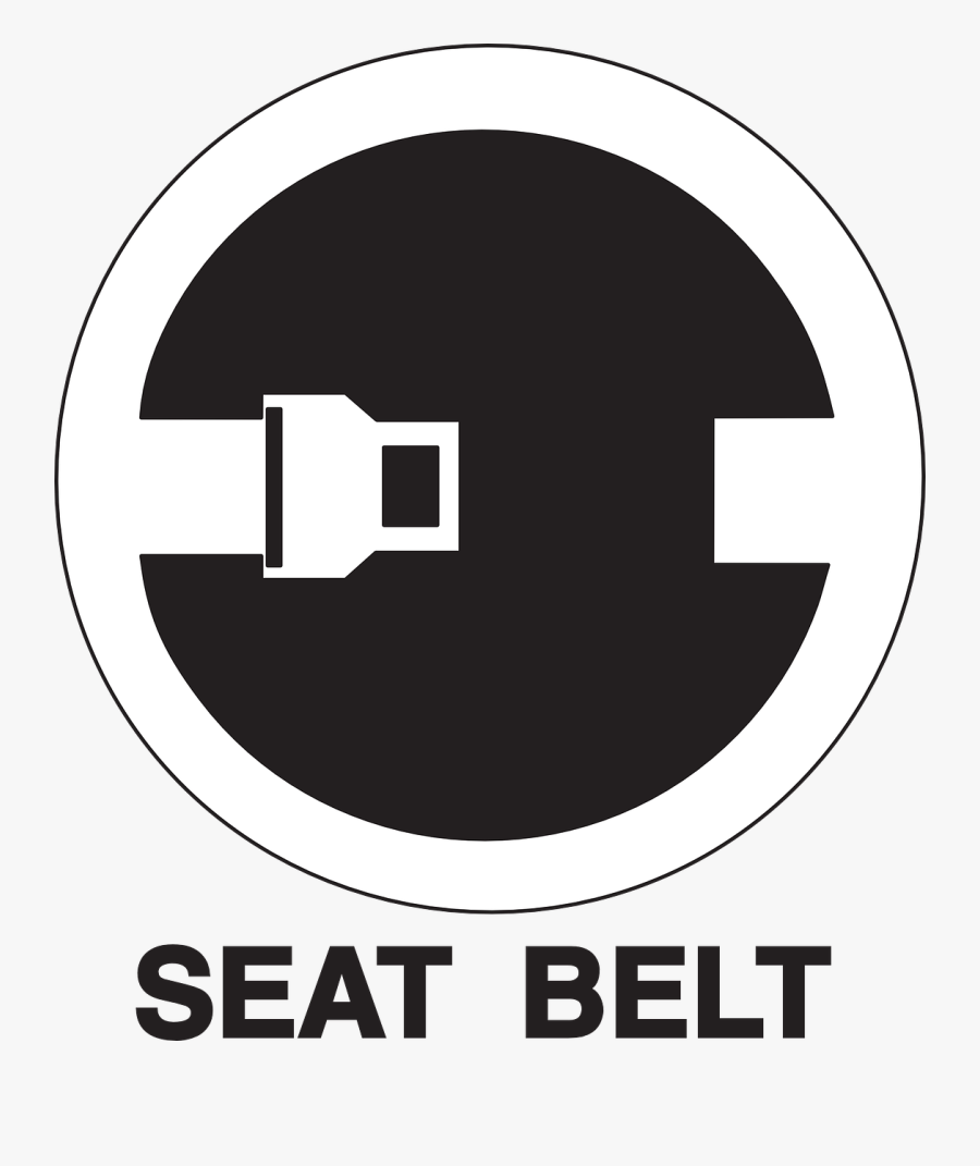 Seat Belt Clip Art - Seat Belt Sign Vector, Transparent Clipart