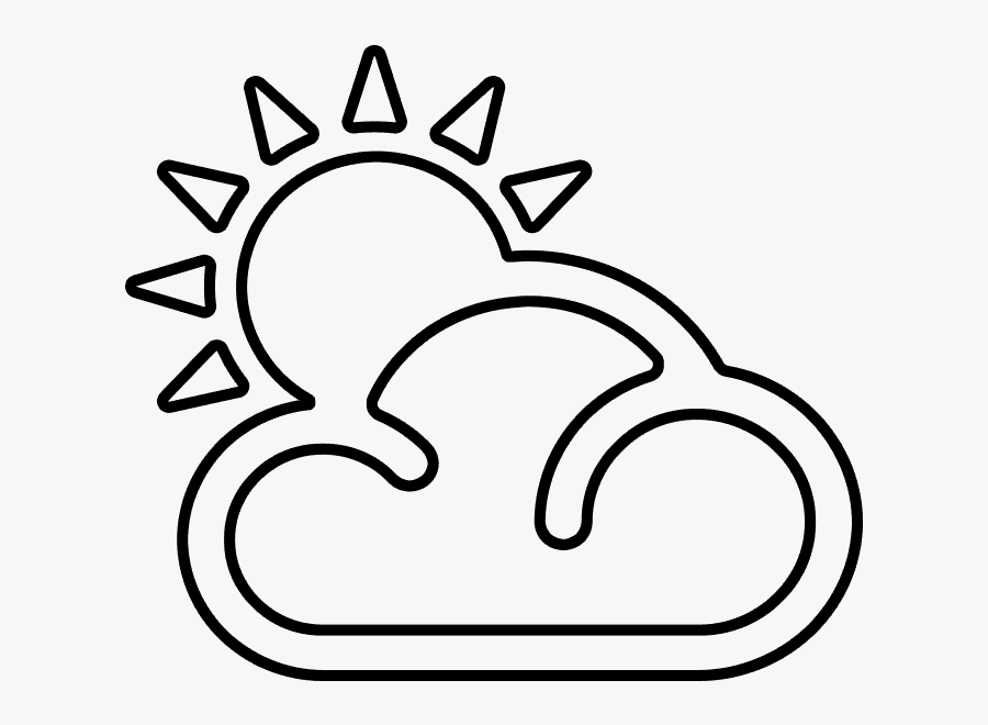 Partly Cloudy - - Small Planets Black And White, Transparent Clipart