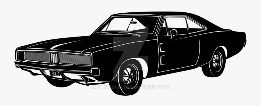 Pontiac-gto - 1969 Dodge Charger Silhouette, Transparent Clipart