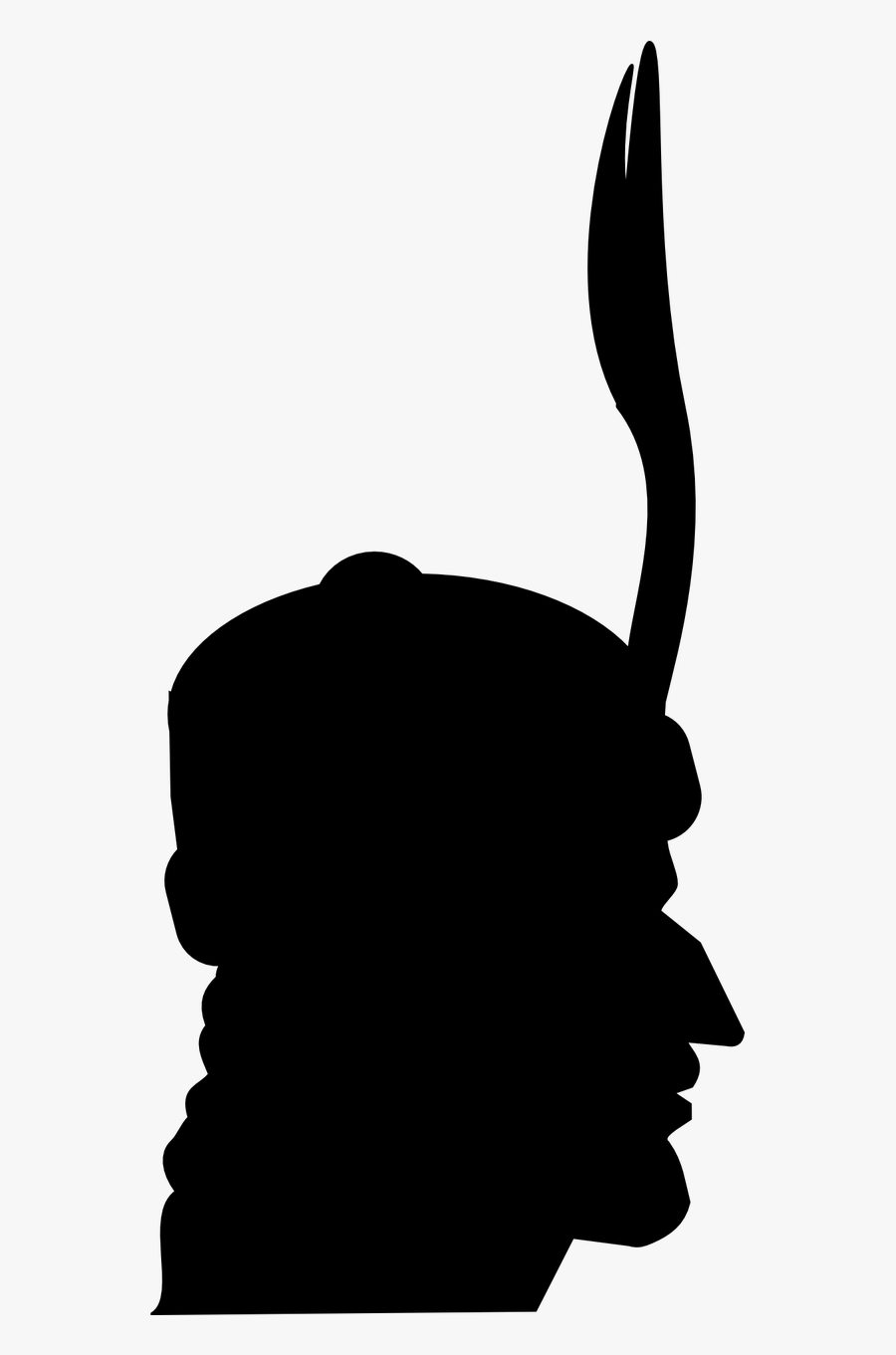 Vlad Dracul Tepes The Impaler Profile Svg Clip Arts - Silueta Indian Png, Transparent Clipart