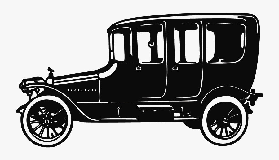 Sports Car Classic Car Silhouette - Vintage Car Silhouette, Transparent Clipart