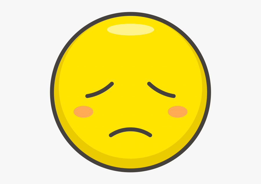 Disappointed Face Emoji - Smiley Face Clipart Emoticon, Transparent Clipart