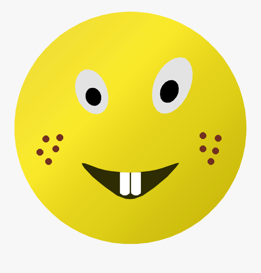 Clip Art Goofy Smiley Face - Emoji, Transparent Clipart