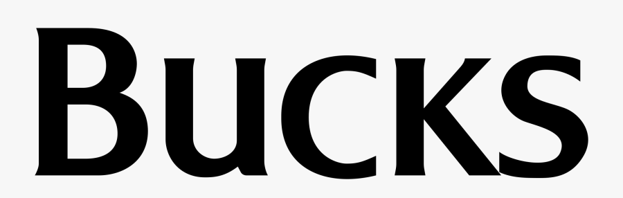 Bucks 01 Logo Png Transparent - Bucks White And Black Logo, Transparent Clipart