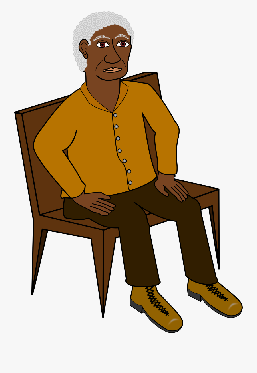 Sitting Big Image Png - Man Sitting On A Chair Clipart, Transparent Clipart