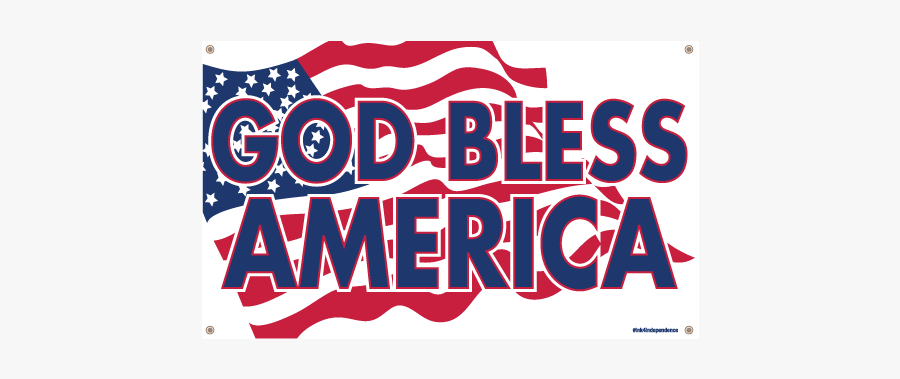 Clip Art Flag Banner Ms Carita - God Bless America Png, Transparent Clipart