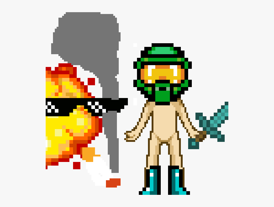Random Image From User - Halo Minecraft Pixel Art, Transparent Clipart