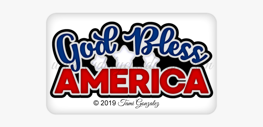 God Bless America Title - Skateboarding, Transparent Clipart