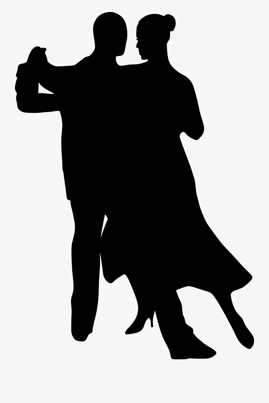 Transparent Salsa Dance Clipart - Png Dancing Couple Black And White, Transparent Clipart