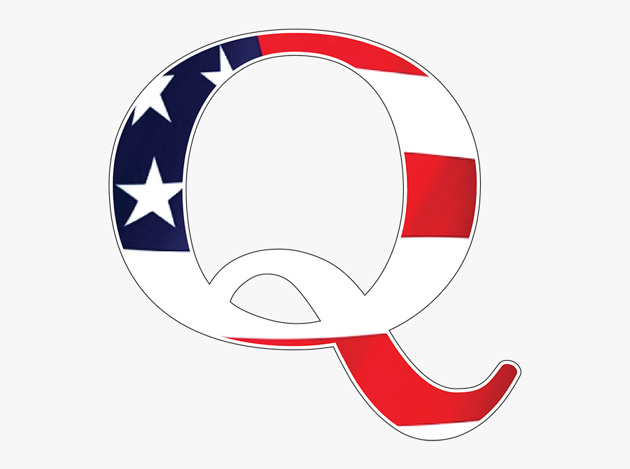 American Flag Qanon Q Sticker - Circle, Transparent Clipart