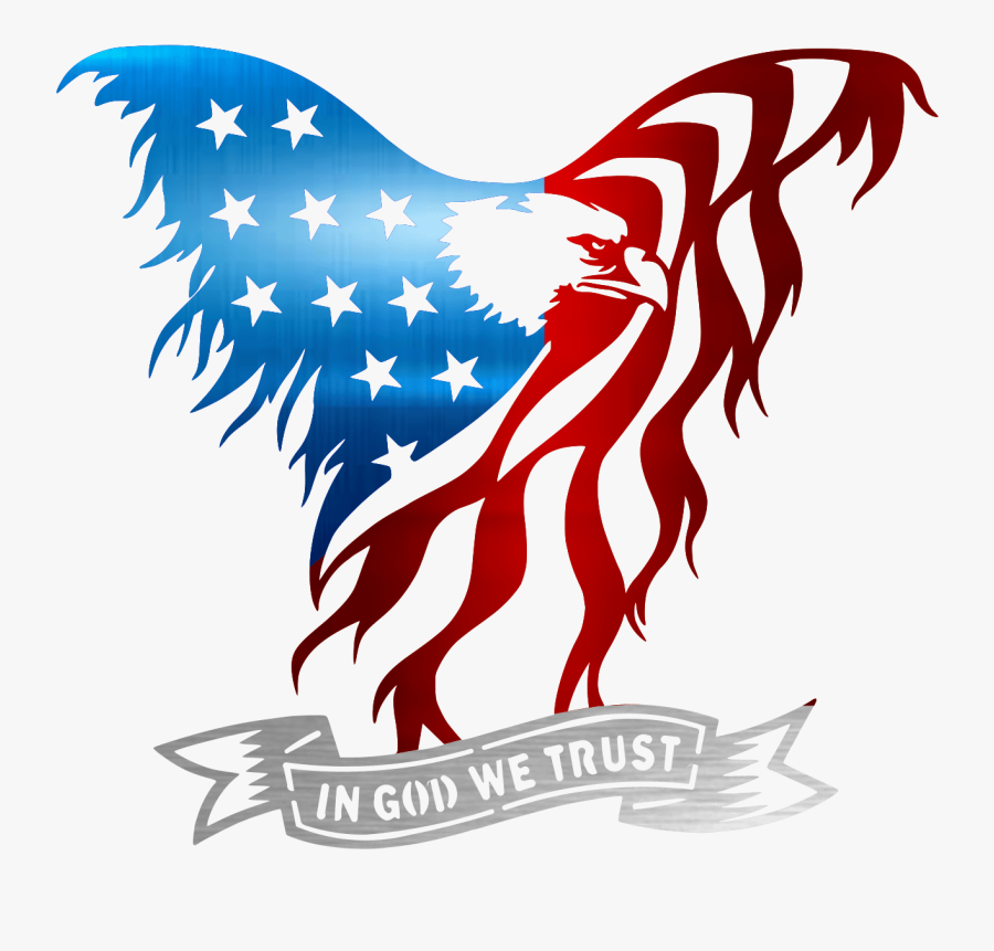 American Flag Eagle Vector, Transparent Clipart