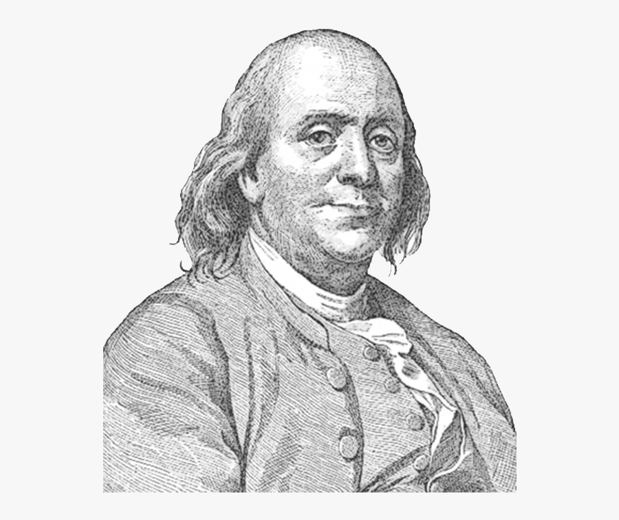 Benjamin Franklin Face Sideview - Benjamin Franklin Png, Transparent Clipart