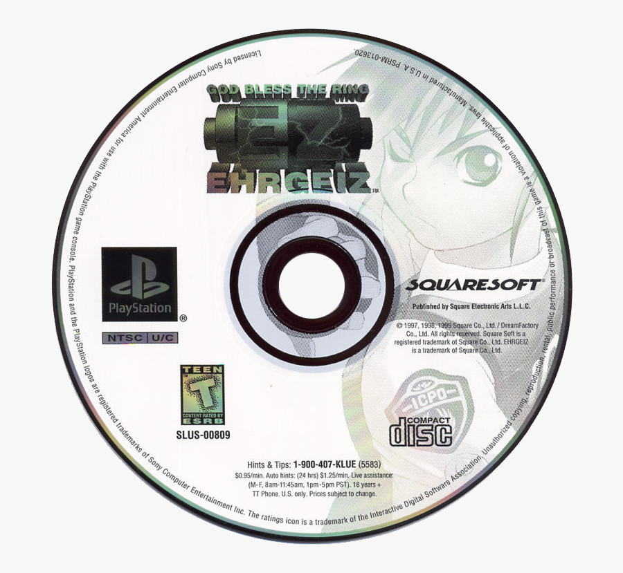 God Bless The Ring - Chrono Cross Ps1 Disc, Transparent Clipart