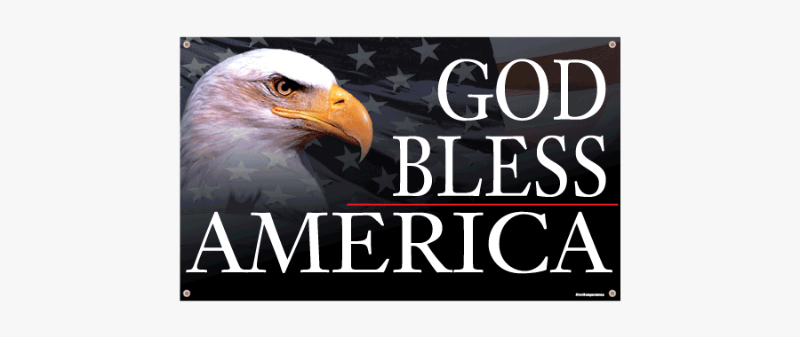 God Bless America Eagle Banner - Hain Celestial Group, Transparent Clipart