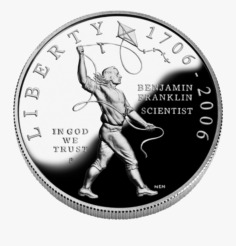 2006 Benjamin Franklin Silver Dollar - United States Of America Marine Corps, Transparent Clipart