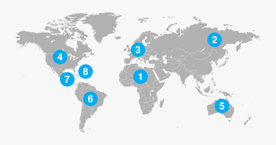 World Map - Anatolia On A World Map, Transparent Clipart