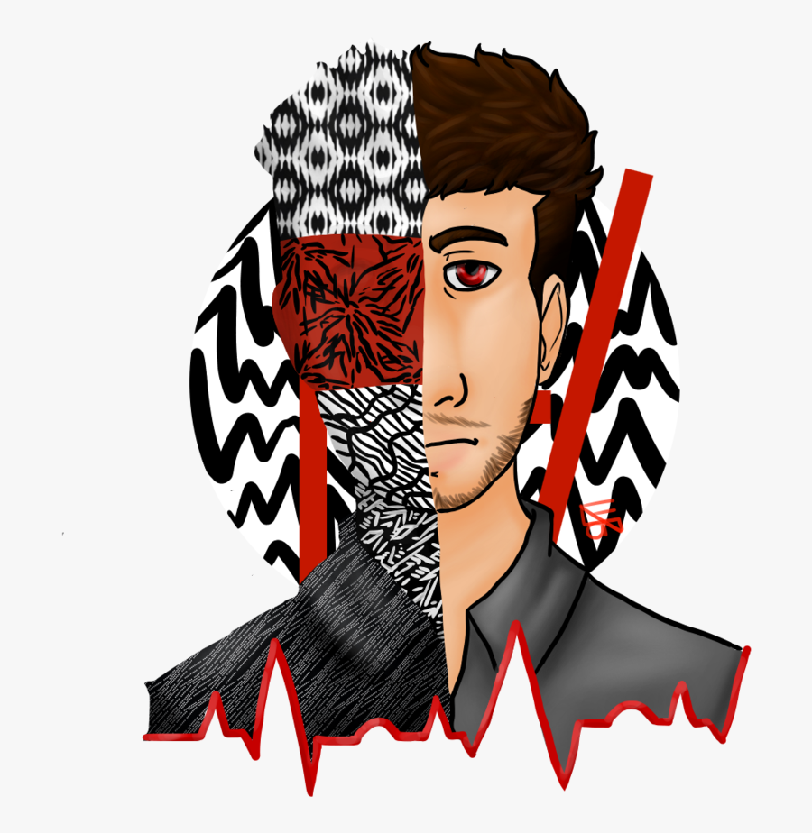 Collection Of Free Blurryface Drawing Tyler Joseph - Illustration, Transparent Clipart