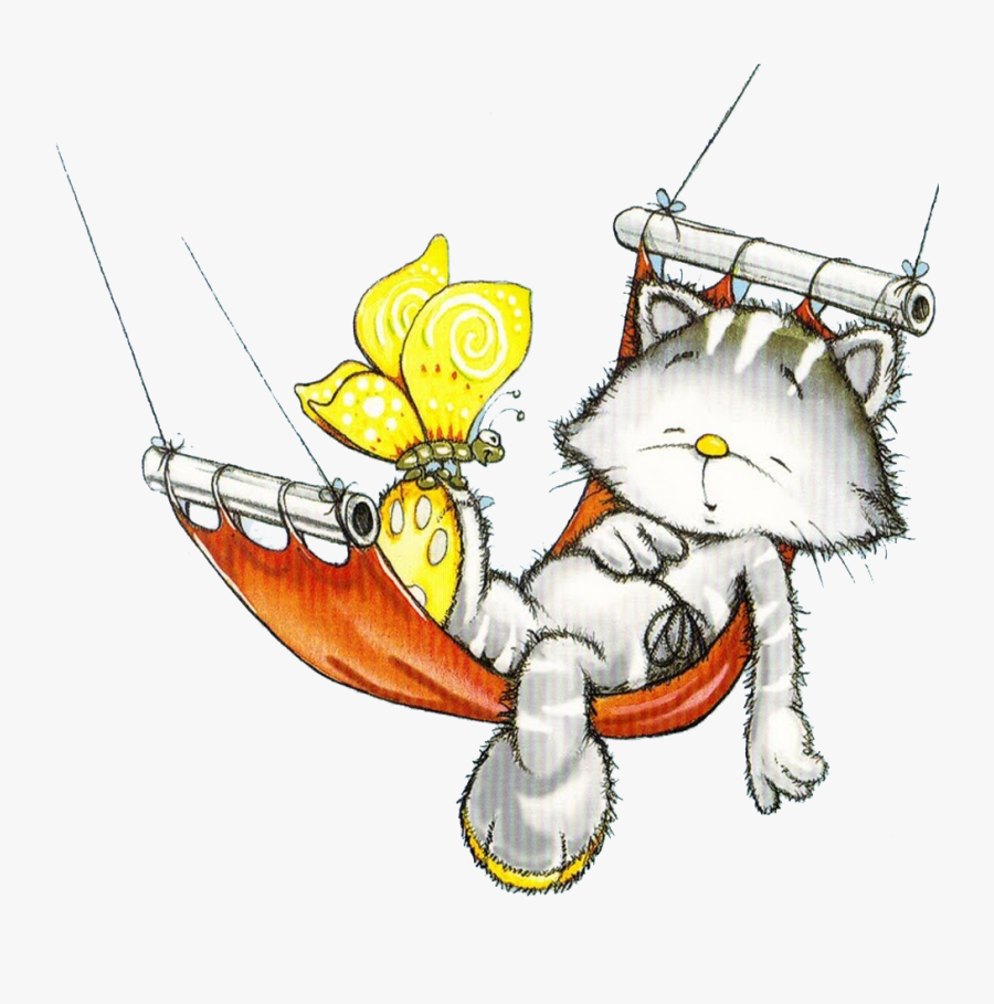 B *✿* Good Night, Dogs, Animals, Clip Art, - Кошки Нарисованные И Воздушный Шар, Transparent Clipart