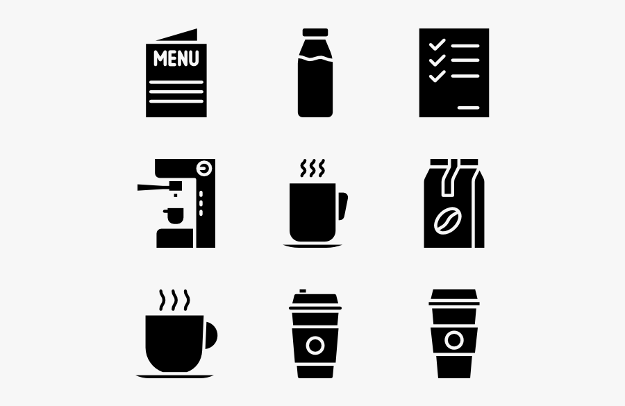 And White,parallel,clip Art,graphic Design,style - Espresso Icon Vector Free, Transparent Clipart