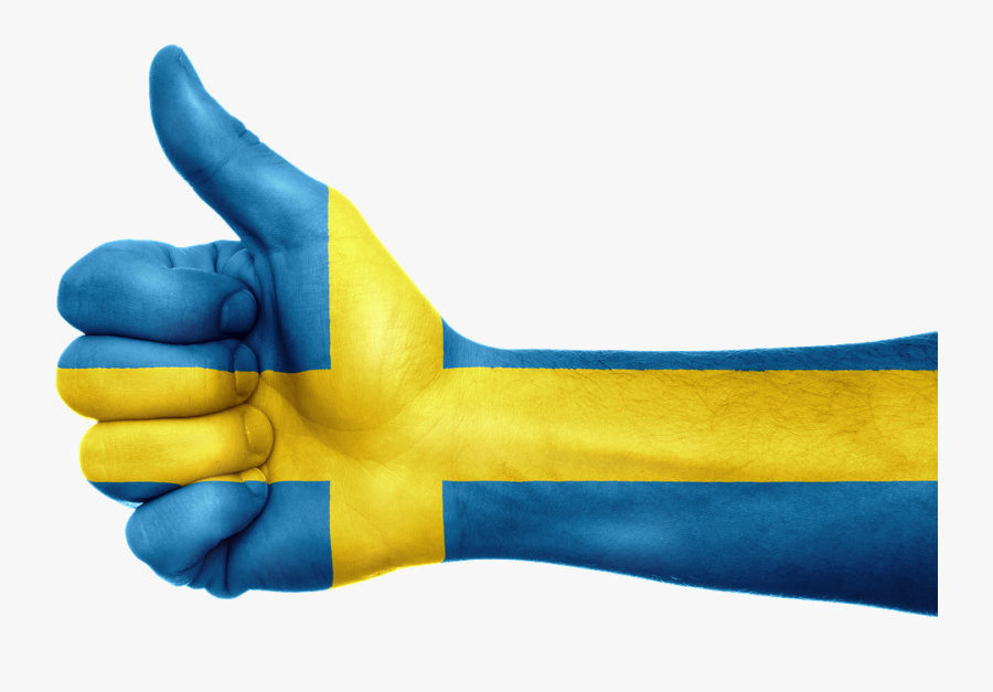 Transparent Swedish Flag Clipart - Swedish Thumbs Up, Transparent Clipart
