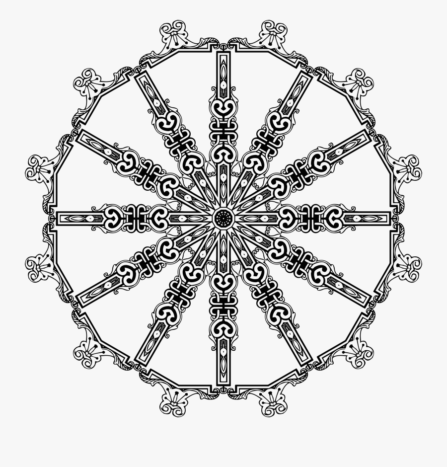 Vintage Symmetric Frame Extrapolated 16 Clip Arts - Design For Grills For Stairs, Transparent Clipart