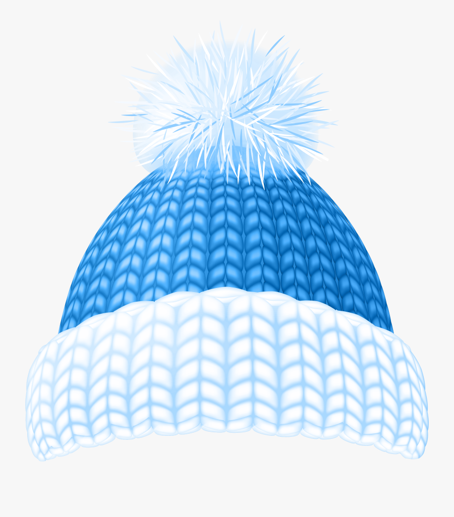Blue Winter Hat Clip Art Image - Red Winter Hats Clip Art, Transparent Clipart