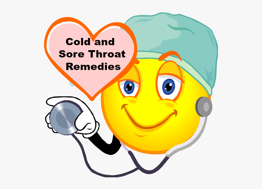 Transparent Sore Throat Clipart - Doctor Emoticon, Transparent Clipart
