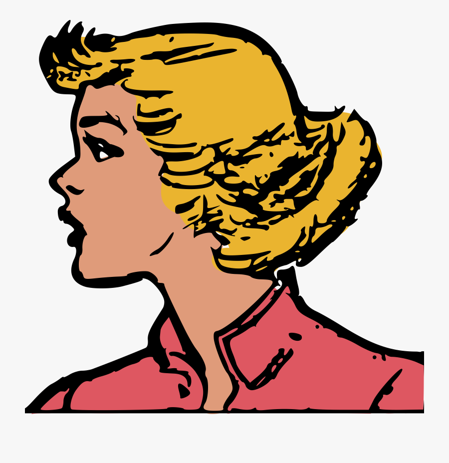 Retro Woman Big Image Png - Retro Png, Transparent Clipart