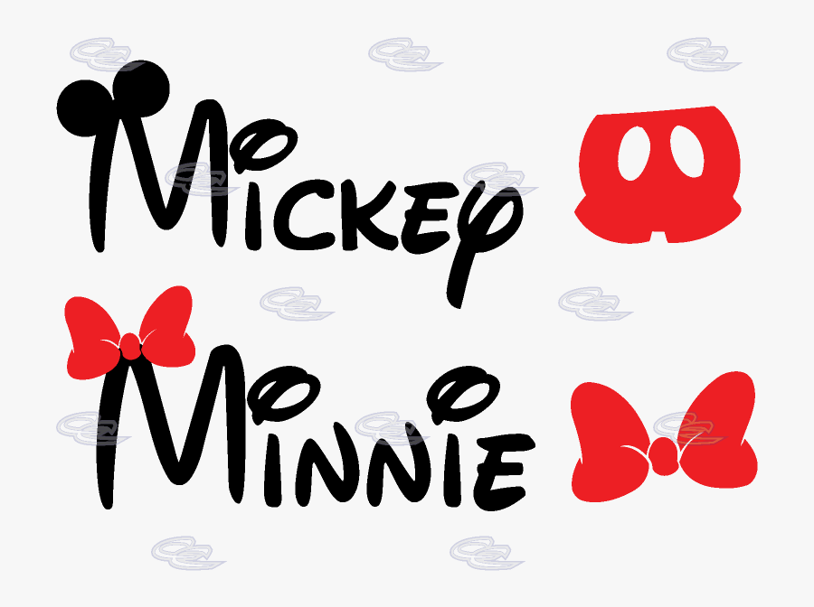 Transparent Pants Clipart Png - Mickey And Minnie Name, Transparent Clipart