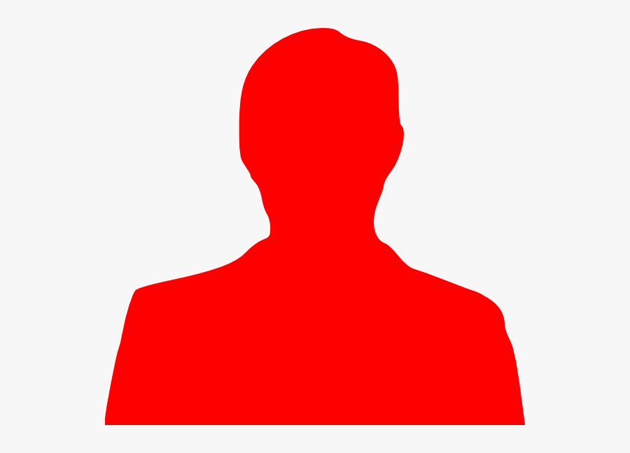Red Person Outline Clip Art At Clker - Person Icon Red Png , Free