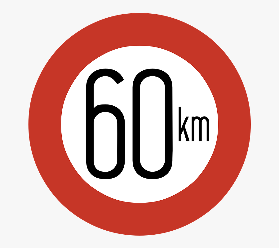 Limite De Velocidad 60, Transparent Clipart