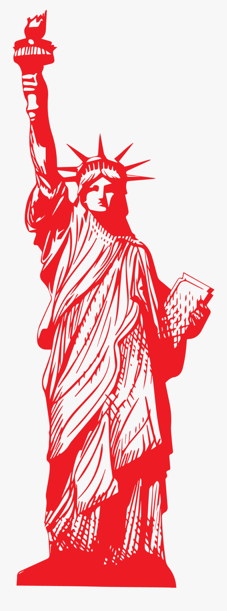 Statue Of Liberty Clipart Png - Liberty Statue Vector Png, Transparent Clipart