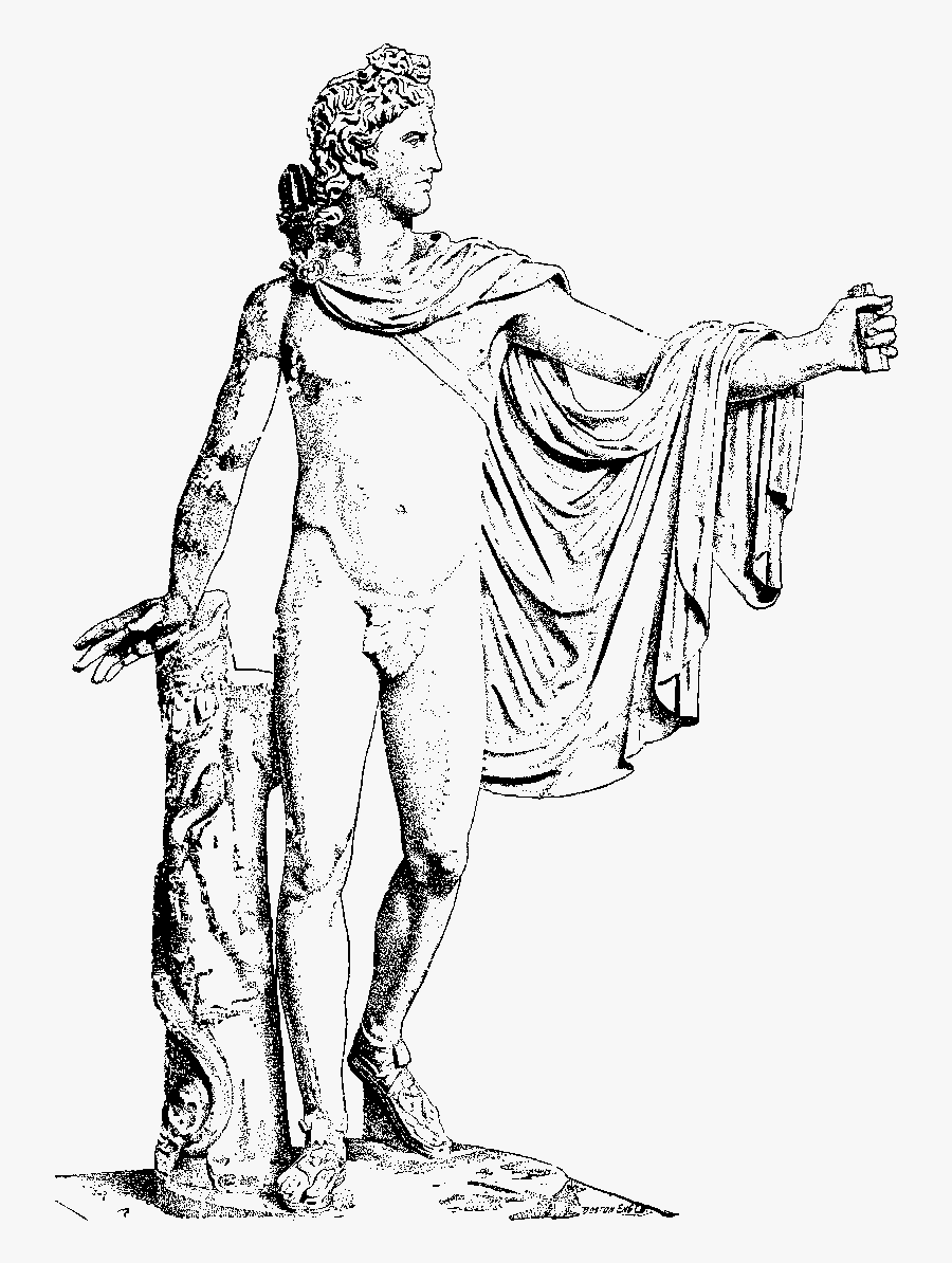 Clip Art Library Download Sculpture Drawing Greek God - Apollo Greek God .....
