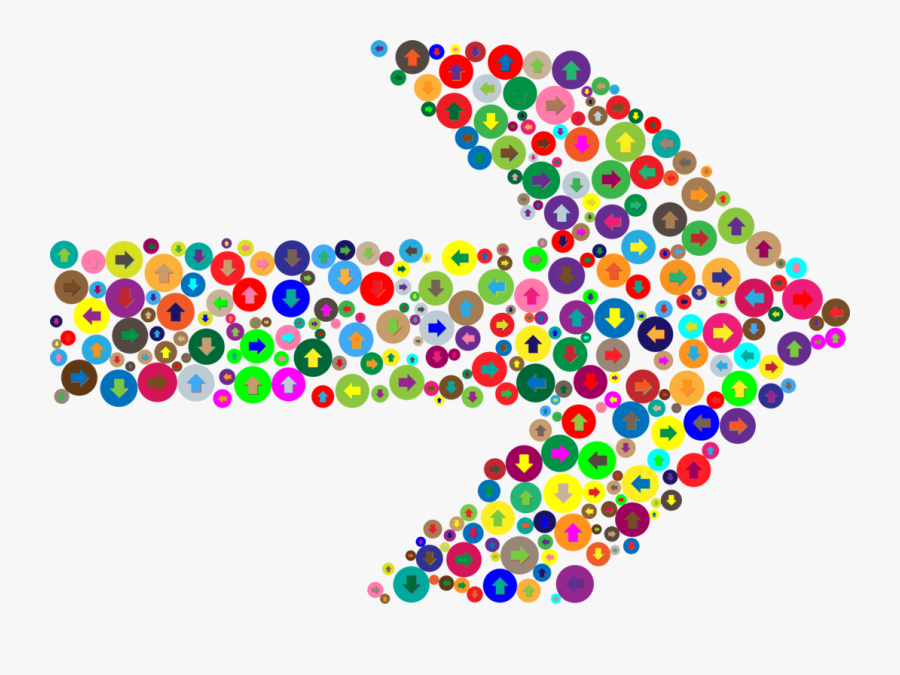 Area,line,circle - Clip Art Colorful Arrow, Transparent Clipart