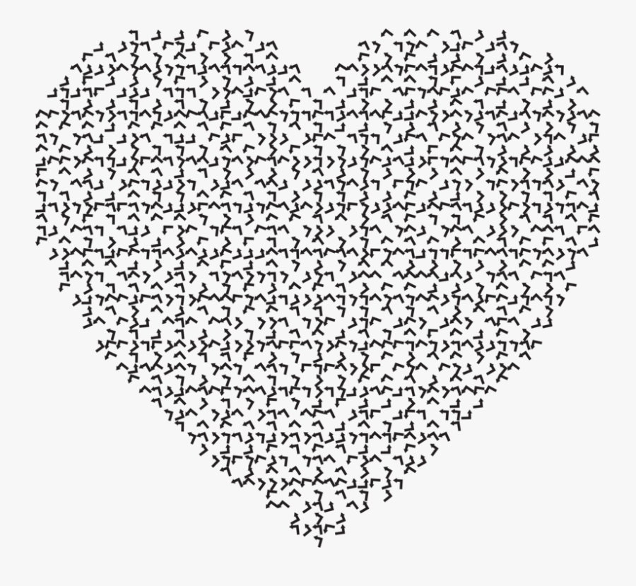 Line Art,alphabet,letter - Cr Alphabet Images In Heart, Transparent Clipart